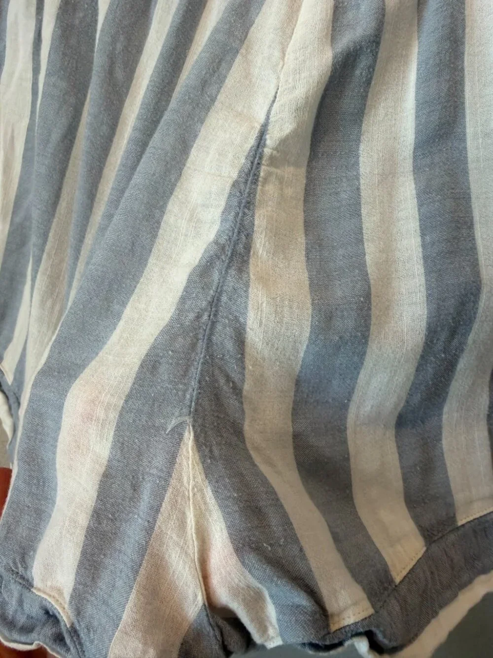 Eberjey Blue White Umbrella Stripes Pajama Set Size Small - Picture 10 of 10